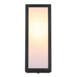 Luminosa Lighting Luminosa Gundula Outdoor Wall Lantern Matt Black Ip44 1X E27 - thumbnail 3