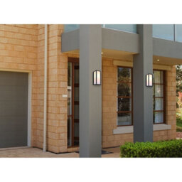 Luminosa Lighting Luminosa Gundula Outdoor Wall Lantern Matt Black Ip44 1X E27 - thumbnail 4