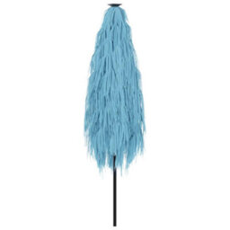 Berkfield Garden Parasol With Steel Pole Blue 300X200X250 Cm - thumbnail 6