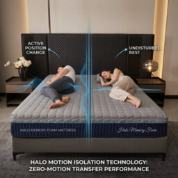 18Cm Memory Foam Mattress Medium Comfort Orthopaedic Mattress With Breathable Fabric And Hypoallergenic Materials - thumbnail 4
