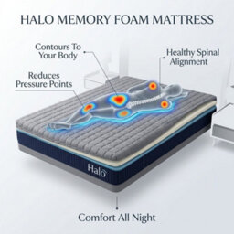 18Cm Memory Foam Mattress Medium Comfort Orthopaedic Mattress With Breathable Fabric And Hypoallergenic Materials - thumbnail 5