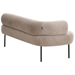 Beliani Left-Hand Chaise Longue Mirmande Fabric Taupe - thumbnail 5