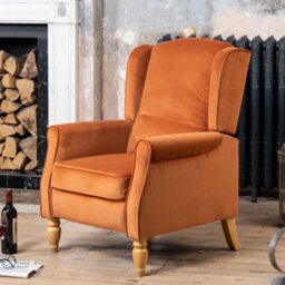 Barksdale Recliner Armchair - Orange - thumbnail 1