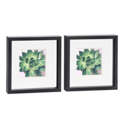 "Nicola Spring 10 X 10"" Photo Frames - Black/white Mount - 3D Picture Frame Box Portrait Display Case (53 X 53Cm) Set Of 2" - thumbnail 1