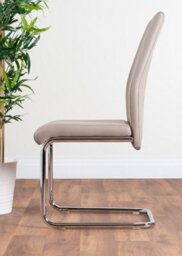 Furniturebox Renato 120Cm High Gloss Extending Dining Table And 6 Cappuccino Lorenzo Chairs - thumbnail 6