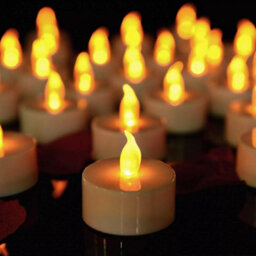 Geezy 24Pcs Led Tea Lights Battery Operated Candles Warm White Flameless Flickering - thumbnail 5