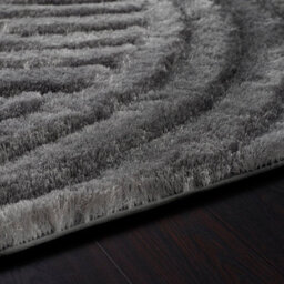 Charcoal Abstract Shaggy Rug, Anti-Shed Handmade Rug, Modern Rug For Bedroom, Living Room, & Dining Room-80Cm X 150Cm - thumbnail 3