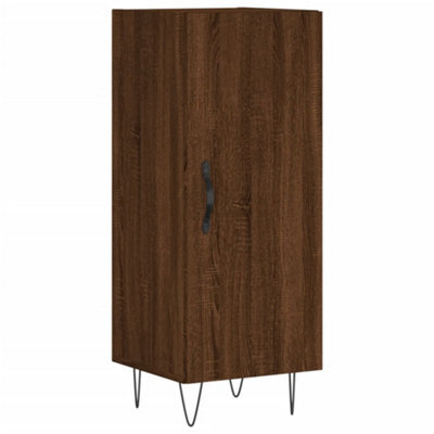 Berkfield Classic Sideboard Brown Oak 34.5X34X90 Cm Engineered Wood - image 1