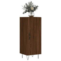 Berkfield Classic Sideboard Brown Oak 34.5X34X90 Cm Engineered Wood - thumbnail 3