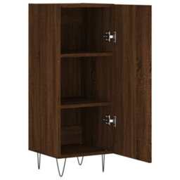 Berkfield Classic Sideboard Brown Oak 34.5X34X90 Cm Engineered Wood - thumbnail 6
