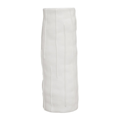 Orsina Traditional Stoneware White Large Vase, Versatile Flower Vase, Compact And Lightweight Vase For Flowers - image 1
