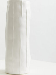 Orsina Traditional Stoneware White Large Vase, Versatile Flower Vase, Compact And Lightweight Vase For Flowers - thumbnail 4