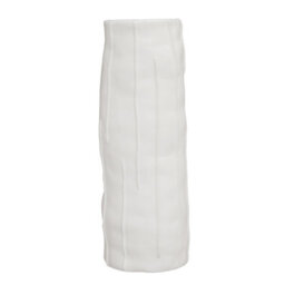 Orsina Traditional Stoneware White Large Vase, Versatile Flower Vase, Compact And Lightweight Vase For Flowers