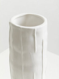 Orsina Traditional Stoneware White Large Vase, Versatile Flower Vase, Compact And Lightweight Vase For Flowers - thumbnail 5