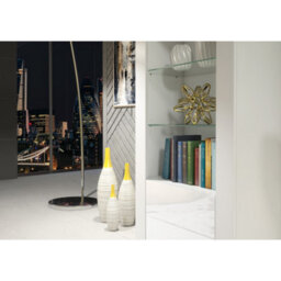 Creative Furniture Illume Display Cabinet 170Cm - White With Gloss Doors - thumbnail 4
