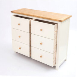 Cabinet Bits Maggiori 6 Drawer Chest Of Drawers Wood Knob - thumbnail 4
