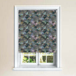 Lister Cartwright Jungle Design Blackout Roller Blinds Easy Fit Child Safety Included (Pewter, 120 X140 Cm)