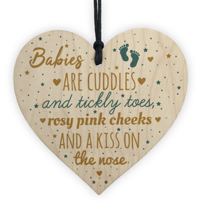 Red Ocean Mum To Be Present Wooden Heart Baby Shower Gift Plaque Decoration Mummy Keepsake Baby Unisex - image 1