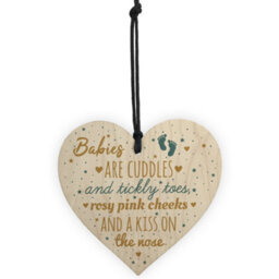 Red Ocean Mum To Be Present Wooden Heart Baby Shower Gift Plaque Decoration Mummy Keepsake Baby Unisex - thumbnail 5