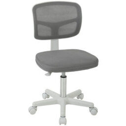 Vinsetto Small Office Chair Without Arms, Swivel Mesh Desk Chair, Dark Grey - thumbnail 2