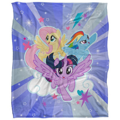 My Little Pony Silky Starry Sky Supersoft Blanket Multicoloured (One Size) - image 1