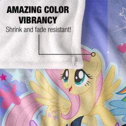 My Little Pony Silky Starry Sky Supersoft Blanket Multicoloured (One Size) - thumbnail 4