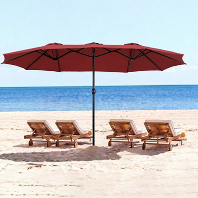 Mountview Big Parasol Patio Umbrella Outdoor Garden Pool Sun Shade Double-Sided - image 1