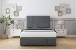 "Comfort Arya Armour Coniston Divan Bed Set 2 Drawers Right Side - 26"" Strutted & 12"" Footboard 4'6 Double" - thumbnail 1