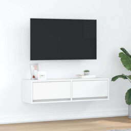 Berkfield Tv Cabinet White 100X31X25,5 Cm Engineered Wood - thumbnail 1