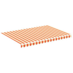 Walplus Replacement Fabric For Awning Garden Sun Shade Canopy Gazebo For Back Door, Porch, Patio Yellow And Orange 3.5X2.5 M - thumbnail 2