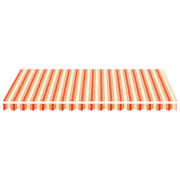 Walplus Replacement Fabric For Awning Garden Sun Shade Canopy Gazebo For Back Door, Porch, Patio Yellow And Orange 3.5X2.5 M - thumbnail 3