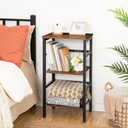 Bookshelf Bookcase Side Table Record Player Stand Telephone Table Plant Stand - thumbnail 1