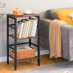 Bookshelf Bookcase Side Table Record Player Stand Telephone Table Plant Stand - thumbnail 3