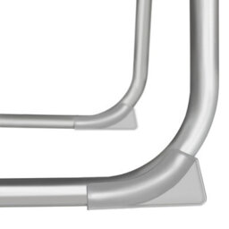 Tectake 1 Sun Lounger Chloé, Foldable With Adjustable Sunroof, 4-Step Backrest And Head Cushion - Grey - thumbnail 9