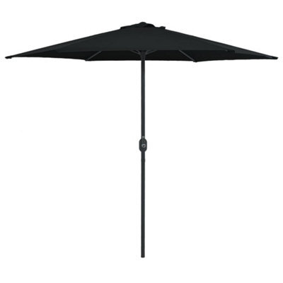 Berkfield Outdoor Parasol With Aluminium Pole 270X246 Cm Black - image 1
