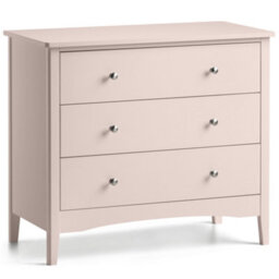 Christow 3 Drawer Chest Of Drawers Pink - thumbnail 2