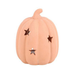 Terracotta Pumpkin Tealight Holder - Autumn Decor - thumbnail 3