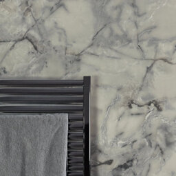 Rearo Selkie Mdf Bathroom Shower Wall Panel (H)2420mm X (W)1180mm X (D)11mm Tongue & Groove - Portofino Matte Finish - thumbnail 1