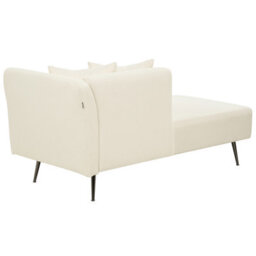 Beliani Right-Hand Chaise Longue Riom Boucle Off-White - thumbnail 7