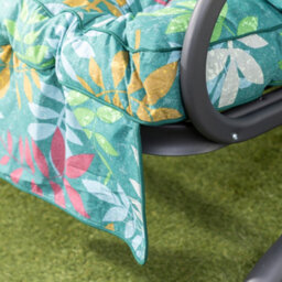 Alfresia Roma Swing Seat With Alexandra Green Leaf Classic Cushions - thumbnail 3