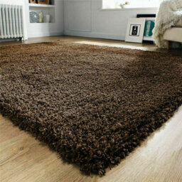 Prime Plus Extra Thick Heavy 5Cm Pile Soft Shaggy Rugs Modern Area Rugs Bedroom Hall Rugs (Brown, 60 X 110Cm) - thumbnail 1