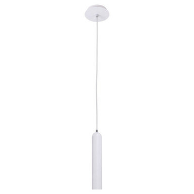 Luminosa Lighting Luminosa Modern Hanging Pendant White 1 Light  With White Matt Shade, Gu10