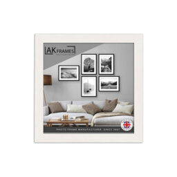 "AK Frames Sleek 4X4"" White Thin Modern Picture Frame - Slim And Design For Posters, Prints And Photos - Elegant Wall Frame Decor" - thumbnail 1
