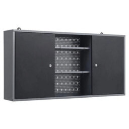 120X20X60Cm Metal Steel Wall Mounted Garage Tool Cabinet Workshop Storage Cupboard Lockable - thumbnail 4