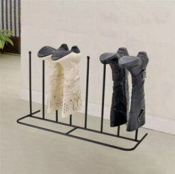 Almineez Welly Boot Rack For Indoor/outdoor 4 Pair Neat And Tidy Boot Organiser - thumbnail 2