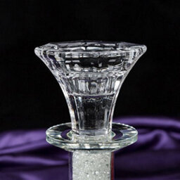 London Boutique Tea Light Dinner Candle Holder Set 2 Crystal Studs Filled Decorative Gift Present In Gift Box - thumbnail 6