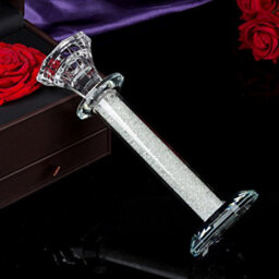 London Boutique Tea Light Dinner Candle Holder Set 2 Crystal Studs Filled Decorative Gift Present In Gift Box - thumbnail 3