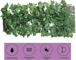 Aamen 1 X 2M Garden Outdoor Artificial Flower Leaf Trellis - thumbnail 5