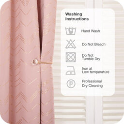 Deconovo Foil Printed Window Treatment 46 X 90 Inch Coral Pink 2 Panels Thermal Insulated Super Soft Eyelet Blackout Curtains - thumbnail 9