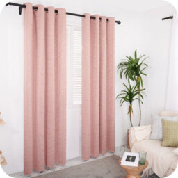 Deconovo Foil Printed Window Treatment 46 X 90 Inch Coral Pink 2 Panels Thermal Insulated Super Soft Eyelet Blackout Curtains - thumbnail 5